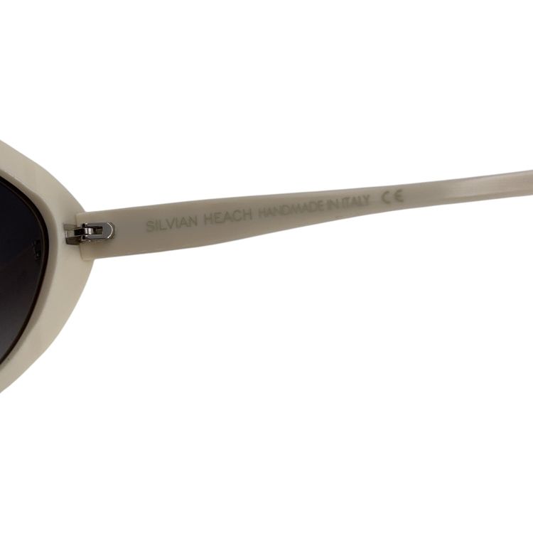 Immagine di Occhiali da sole cat-eye Silvian Heach in plastica color bianco sporco 140 mm 4