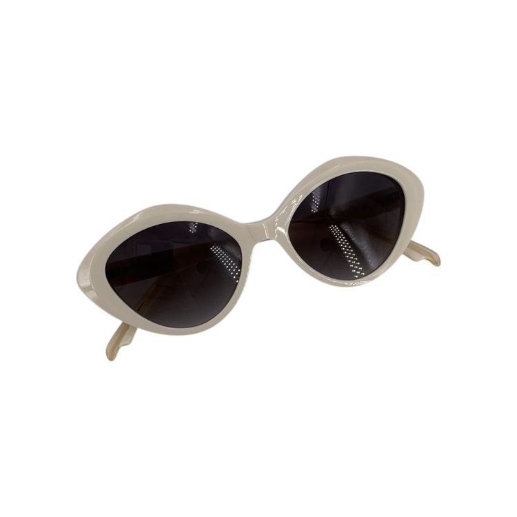 Immagine di Occhiali da sole cat-eye Silvian Heach in plastica color bianco sporco 140 mm 7
