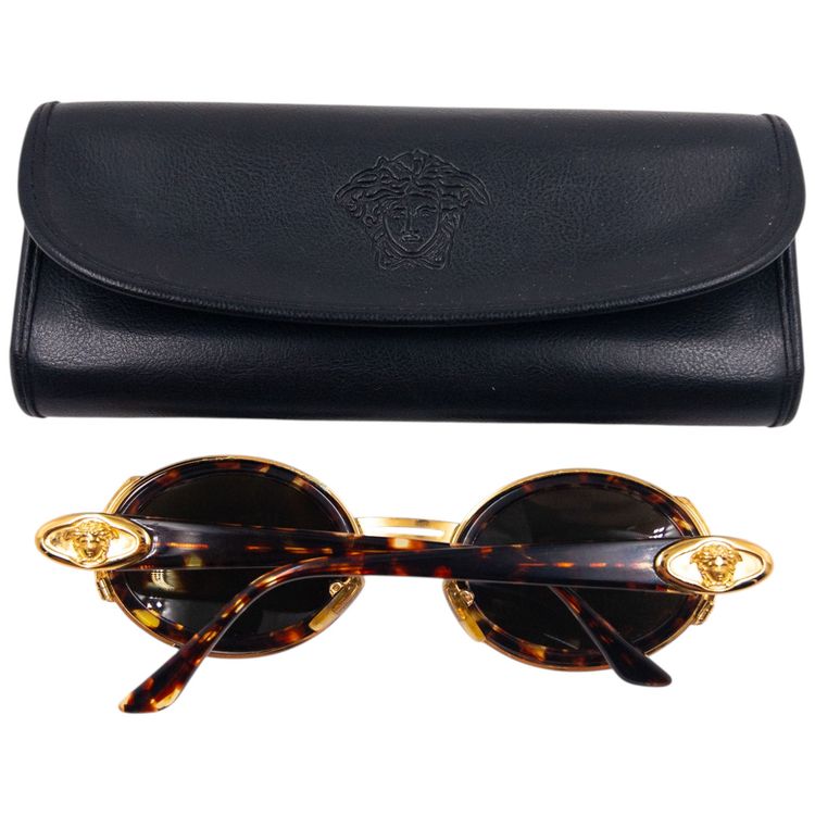 Vintage 90s Gianni Versace Tortoise Shell Sunglasses image 8