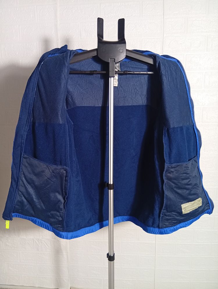 Blue And Navy Zip-Up Jacket image 5