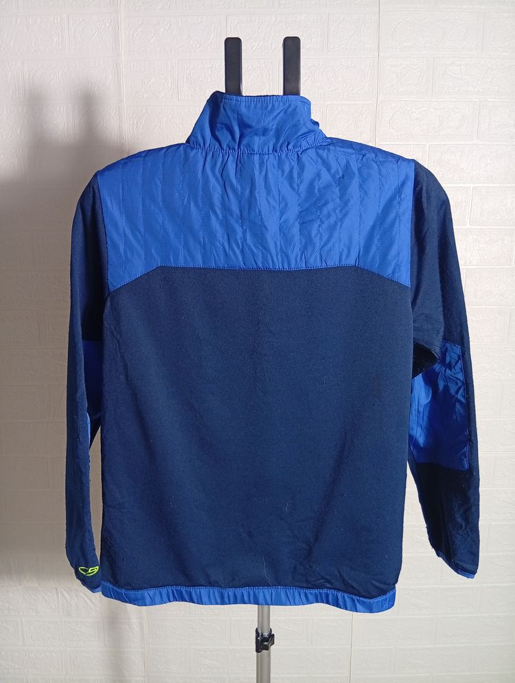 Blue And Navy Zip-Up Jacket image 2