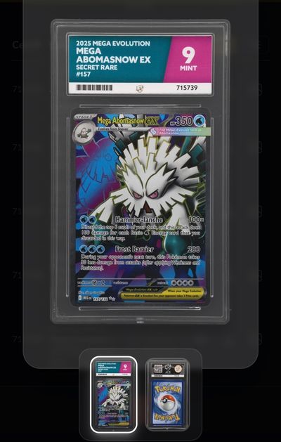 ACE 9 Mega Abomasnow Ex Trading Card
