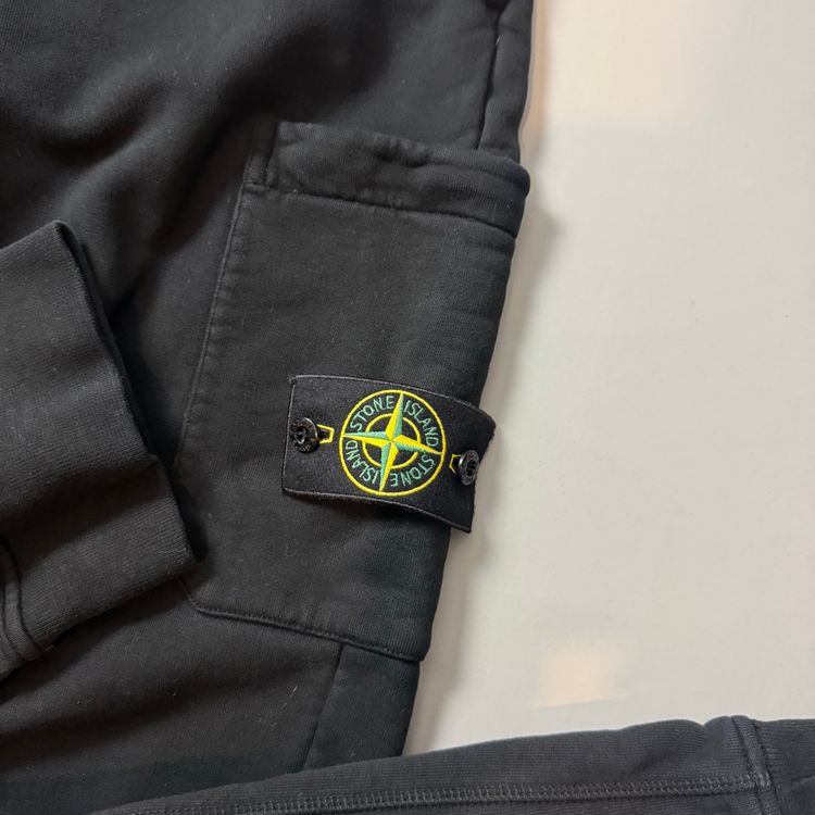 Stone Island Black Cotton Joggers - XL imagen 2