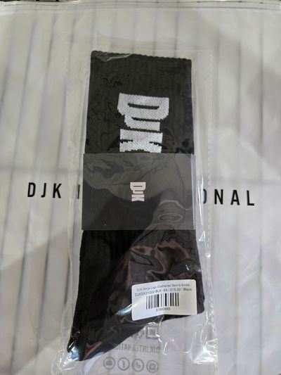B129 Djk Black Socks 1 Pair Brand New