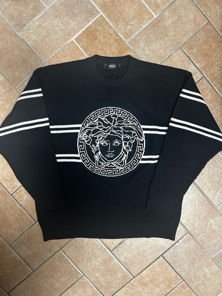 Versace Knit Sweater Jacquard Medusa
