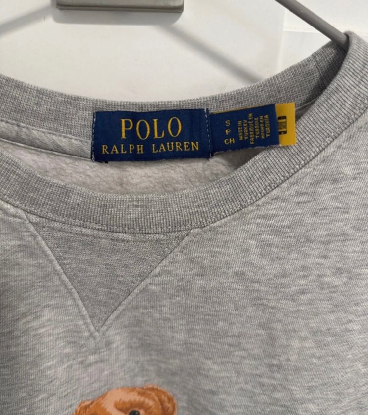Polo Ralph Lauren Grey Sweatshirt With Bear Graphic image 5