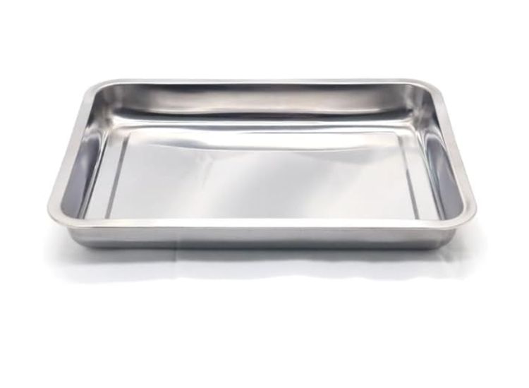 3 Pcs Stainless Steel Oven Tray-Roasting Dish-Oven BBQ Tray-Sheet PAN-Oven Dish 4