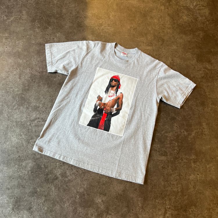 Supreme Playboi Carti Tee Heather Grey Taglia M (Usato)