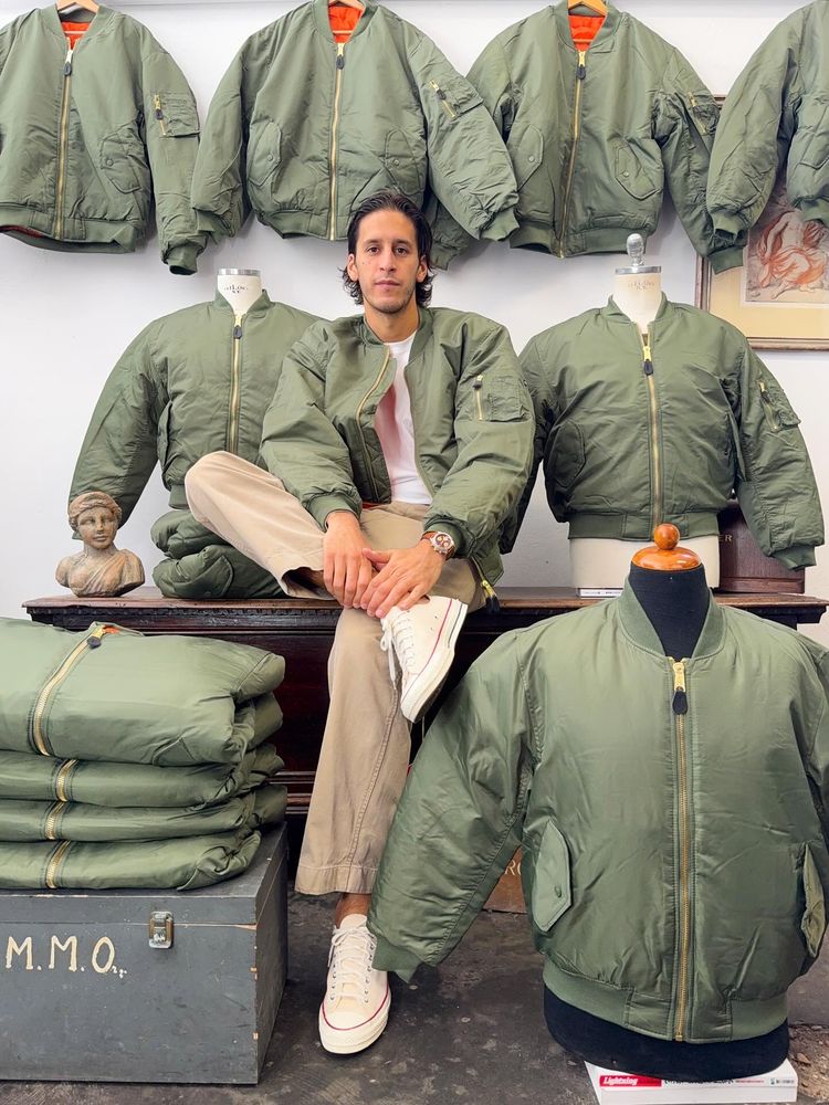 Li-Ning green bomber jacket with orange reversible lining product image