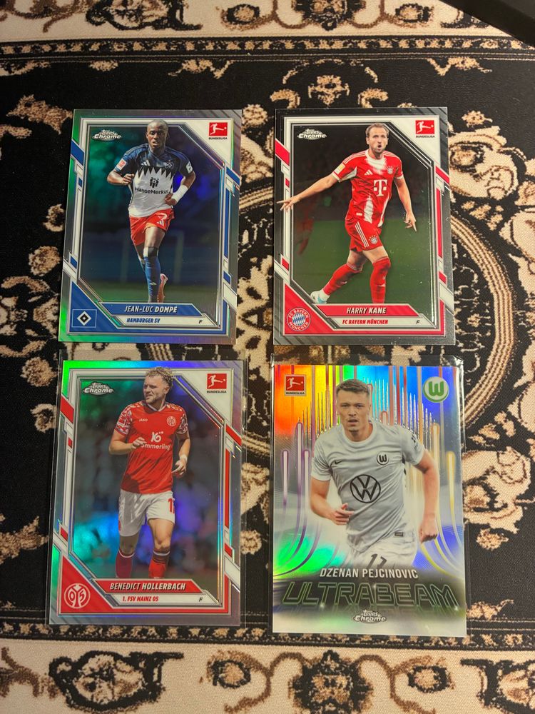 Zestaw 5 Bundesliga 4 karty (parallel, base)