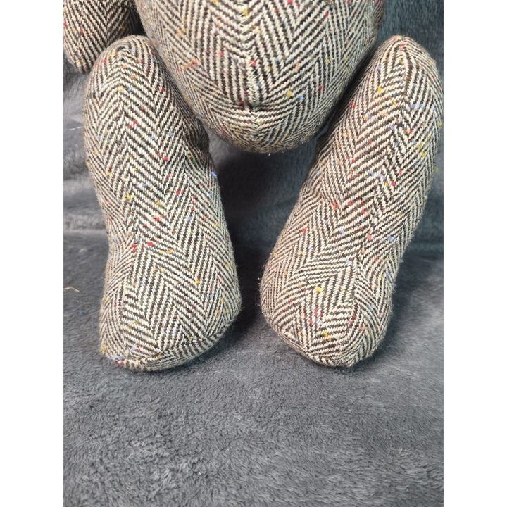 Tweed Fabric Teddy Bear Plush Toy imagen 3