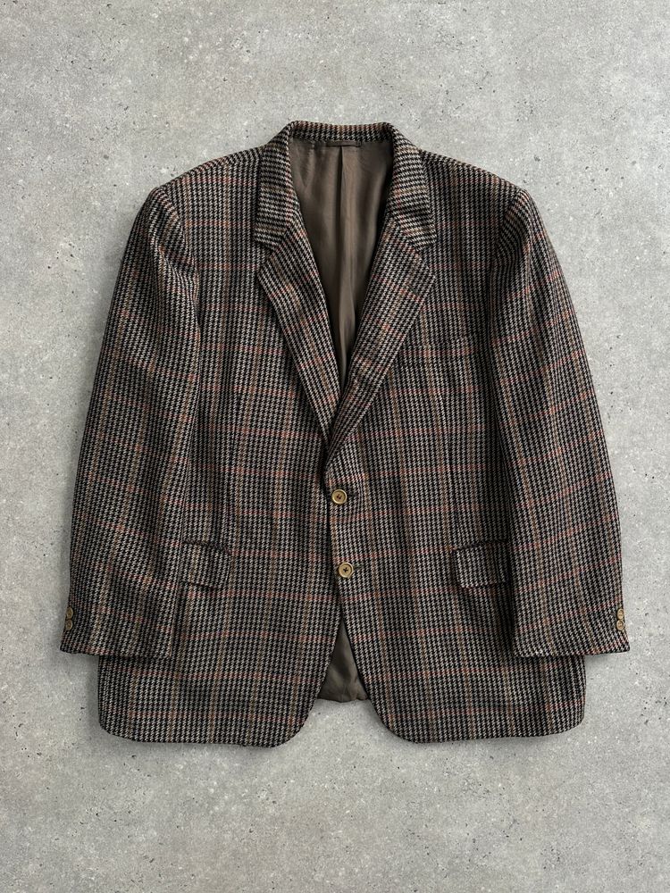 Burberry 1990s Wool Cashmere Check Blazer - 44R/XL 6