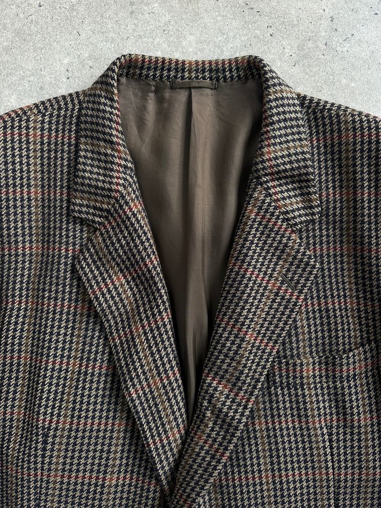 Burberry 1990s Wool Cashmere Check Blazer - 44R/XL 5