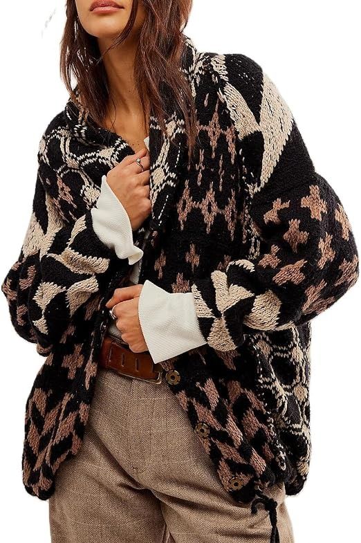 Patterned Knit Cardigan