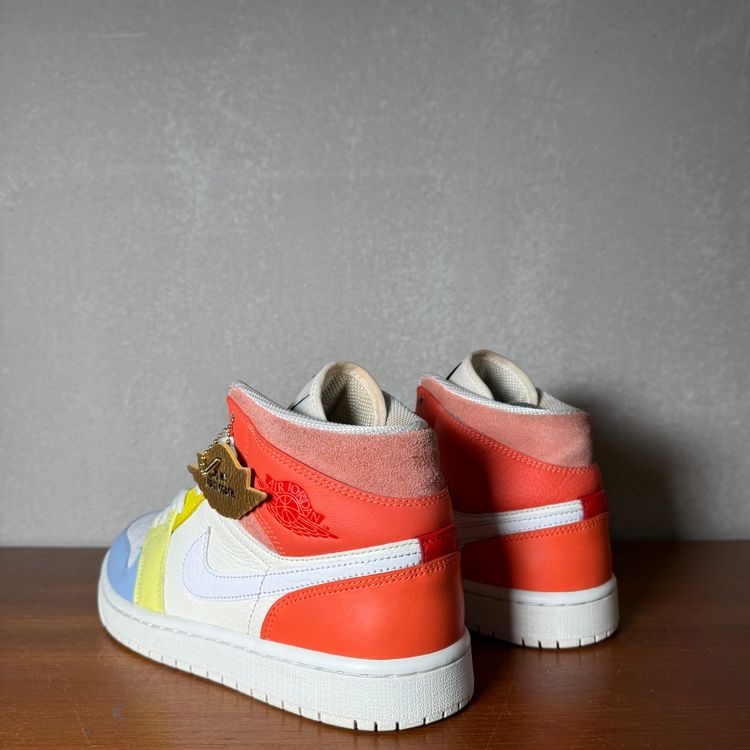 Air Jordan 1 Mid WMNS(To My First Coach)| White/Multi | 2020 | DJ6908-100 | UK 7 image 14