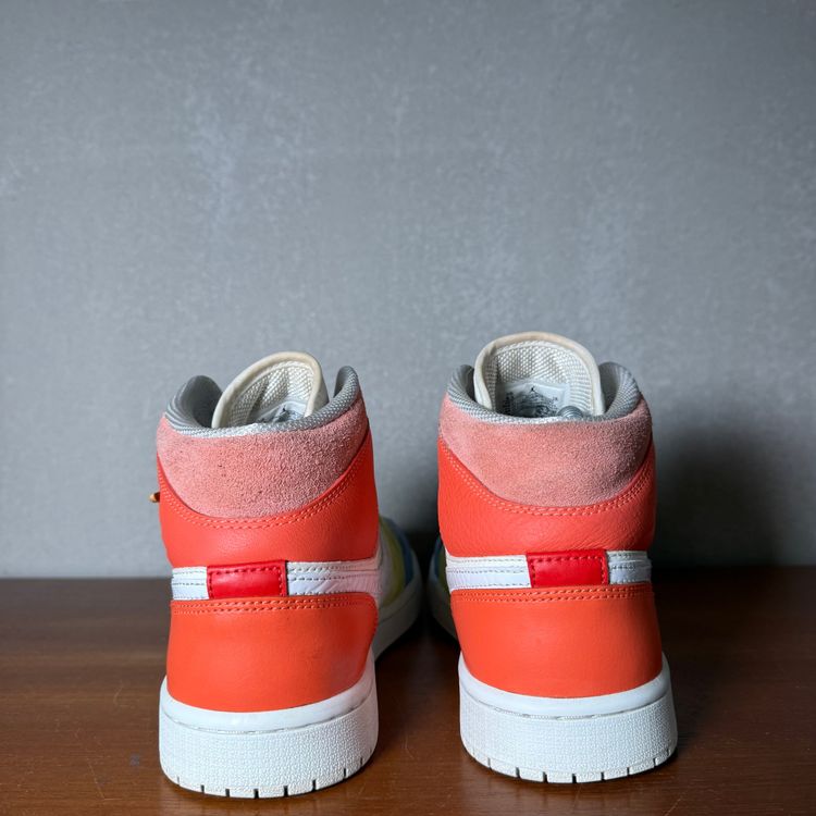 Air Jordan 1 Mid WMNS(To My First Coach)| White/Multi | 2020 | DJ6908-100 | UK 7 image 3