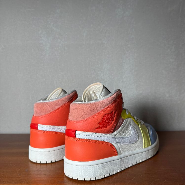 Air Jordan 1 Mid WMNS(To My First Coach)| White/Multi | 2020 | DJ6908-100 | UK 7 image 8