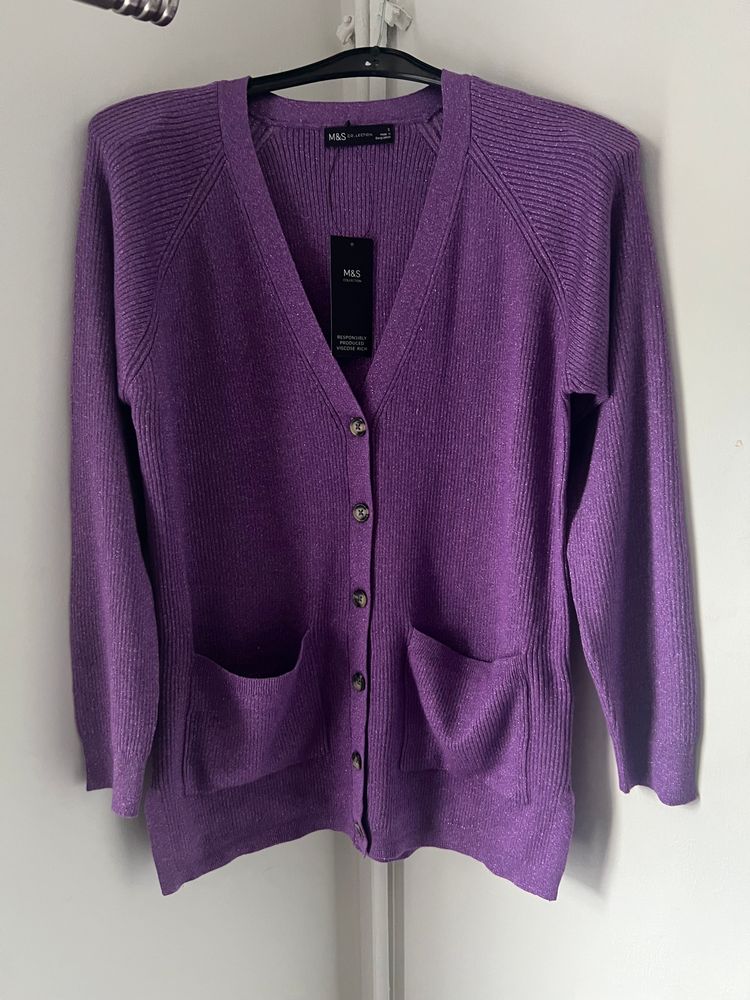 Marks & Spencer M&S purple cardigan product image