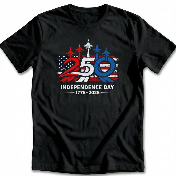 USA 250 JETS T-Shirt US image 1