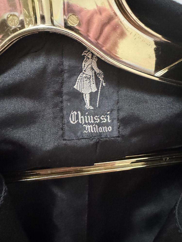 Chiussi Milano Black Double-Breasted Blazer obraz 3