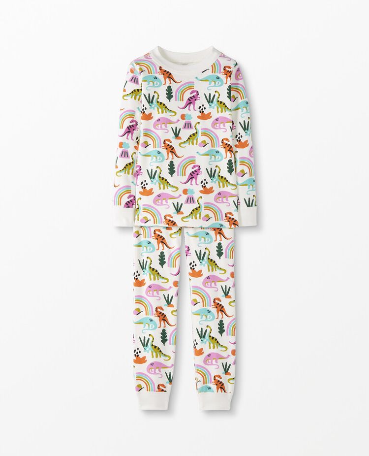 Set Hanna Andersson Long John Pyjama Set in Rainbow Dinos product image