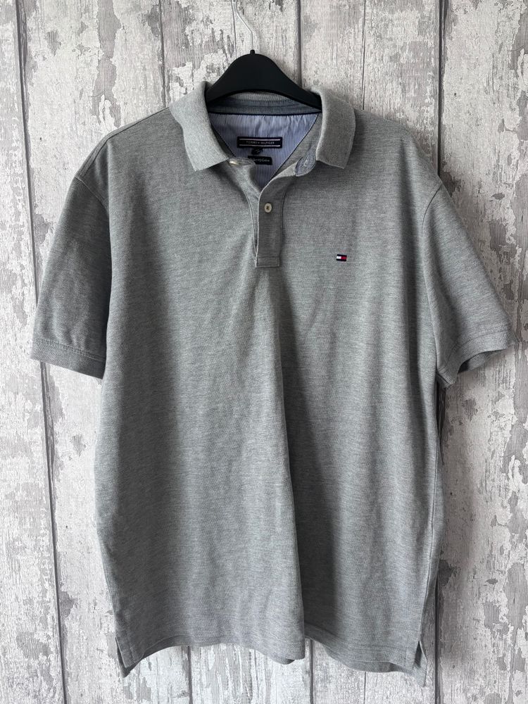 Tommy Hilfiger grey polo shirt