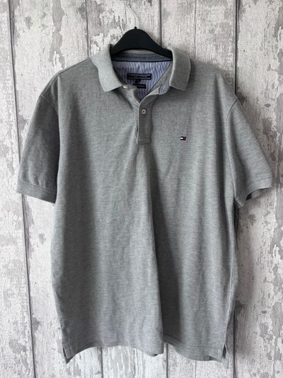 Tommy Hilfiger grey polo shirt