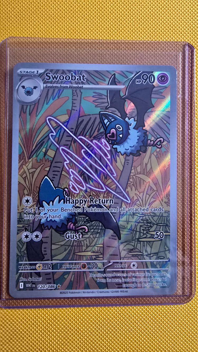 Swoobat Pokémon Trading Card