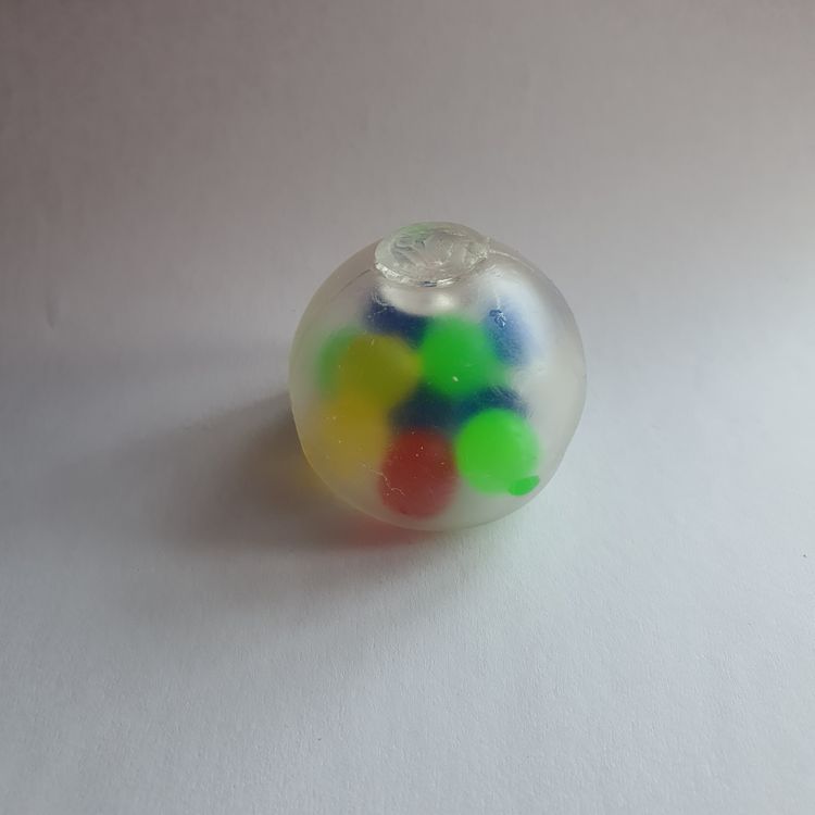 Other Clear Stress Ball With Colorful Beads Inside product image