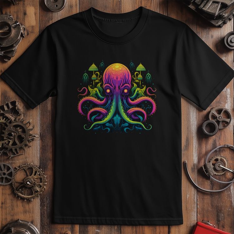 Trippy Octopus T-shirt - Dive into image 1
