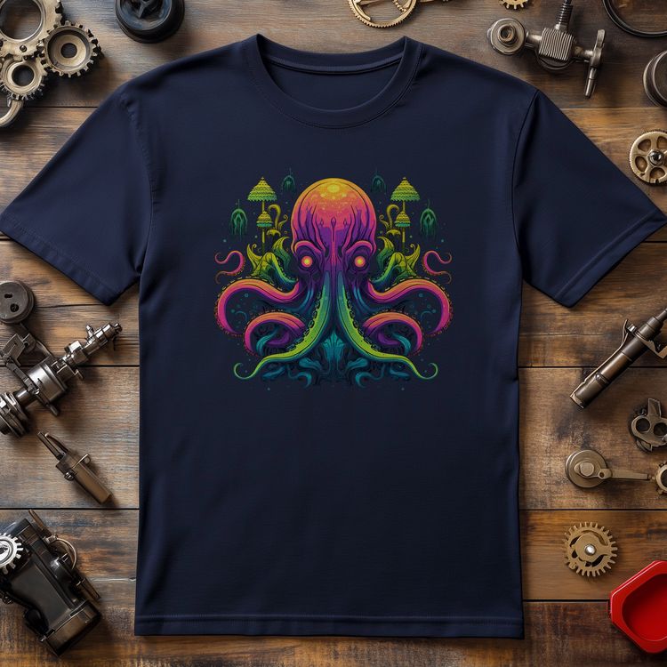 Trippy Octopus T-shirt - Dive into image 3