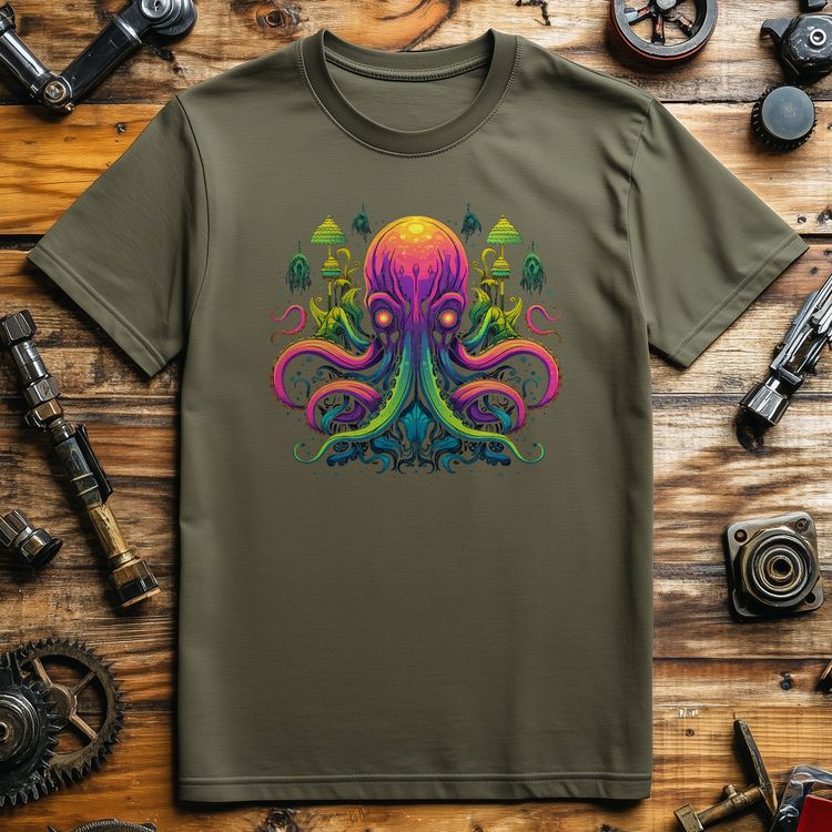 Trippy Octopus T-shirt - Dive into image 2