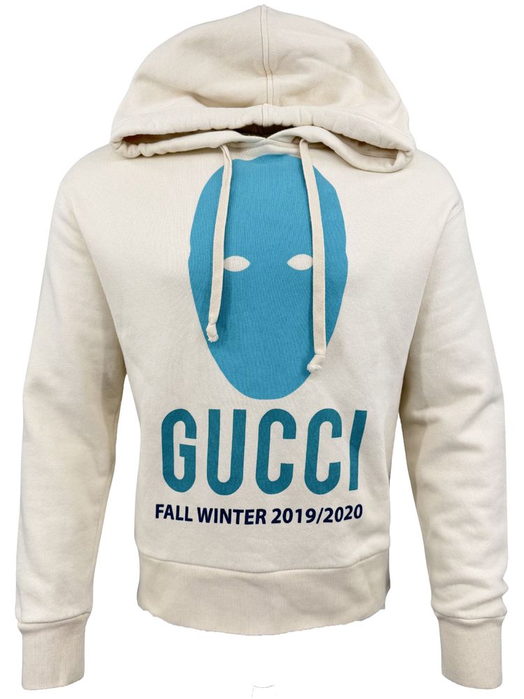 Gucci Manifesto Mask Graphic Hoodie - Cream (871604308)