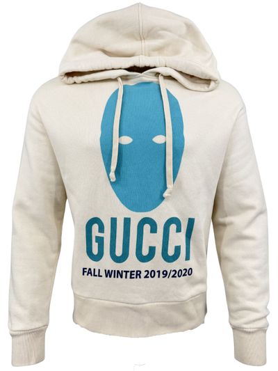 Gucci Manifesto Mask Graphic Hoodie - Cream (871604308)