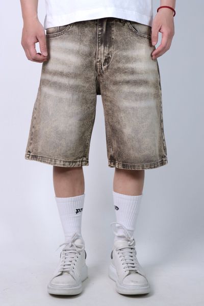Faded Denim Shorts
