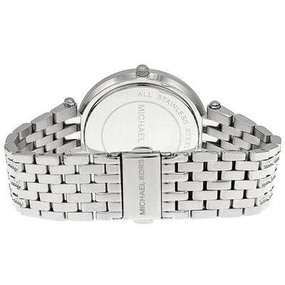 Michael Kors Women’s Watch Stainless Steel Silver Strap With Beige Dial And Crystals MK3218 8
