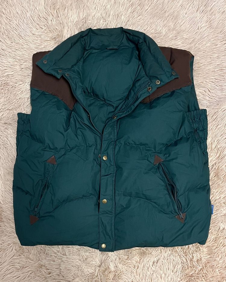 Decathlon Green And Brown Padded Vest product image
