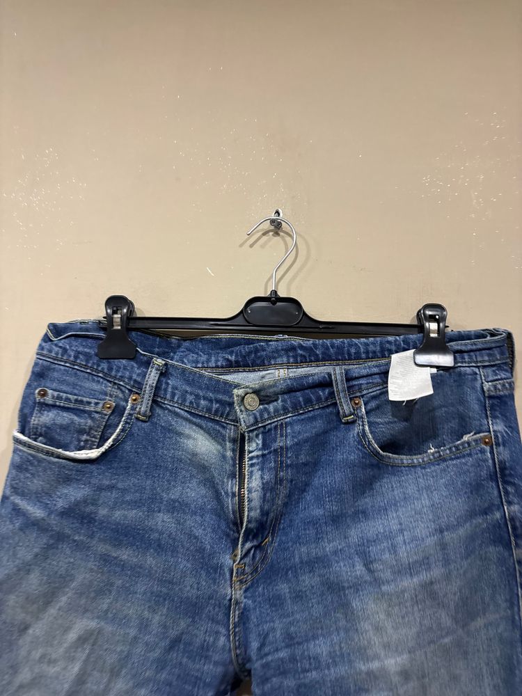 Levi'S 511 Blue Distressed Jeans 36x32  image 2