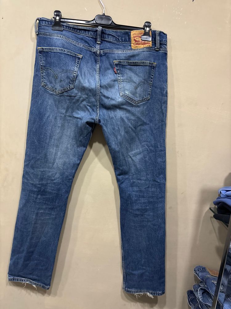 Levi'S 511 Blue Distressed Jeans 36x32  image 4