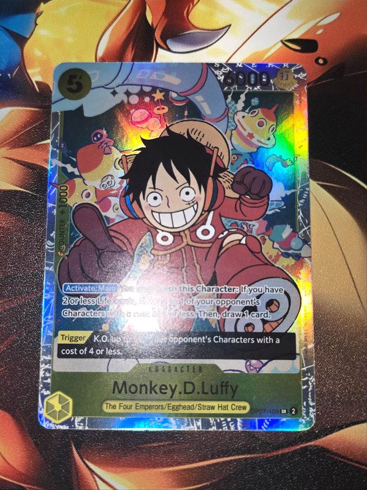 Monkey D. Luffy Collectible Card imagen 1