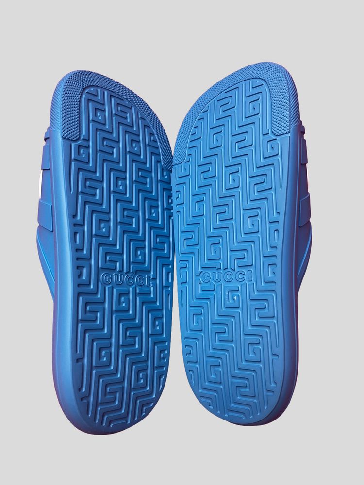 Gucci Blue Slides Sandals interlocking GG sandals 4