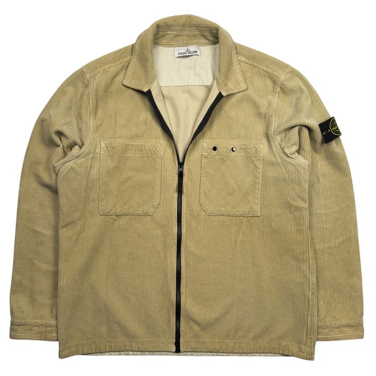 A/W 24 Stone Island Corduroy Overshirt - Beige