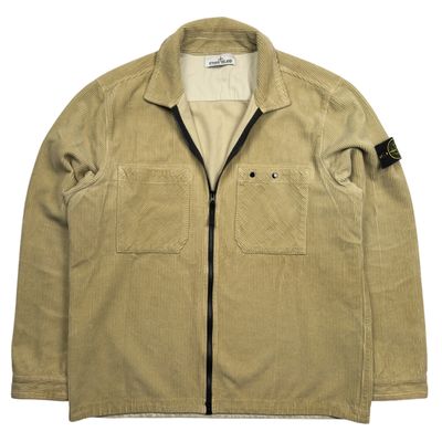 A/W 24 Stone Island Corduroy Overshirt - Beige