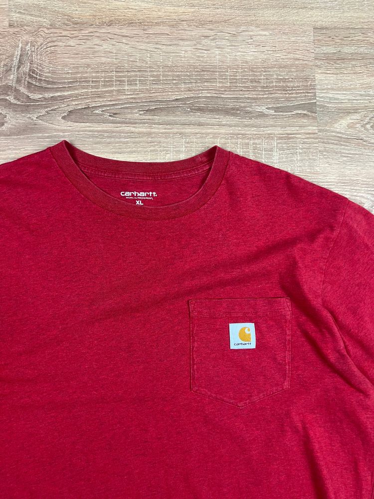 Burgundy Heather Carhartt Pocket T-shirt (XL) obraz 3