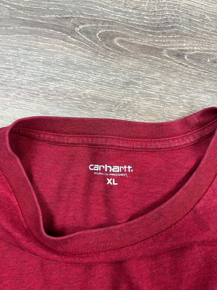 Burgundy Heather Carhartt Pocket T-shirt (XL) obraz 2