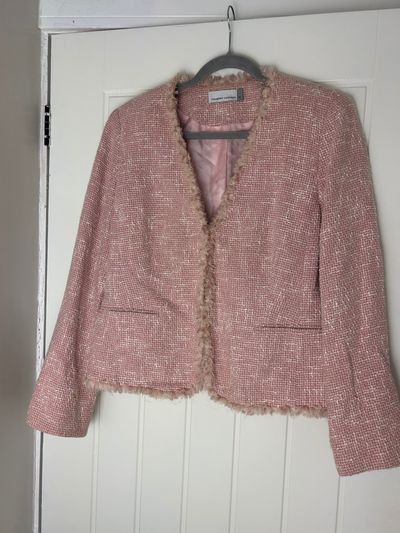 pink tweed jacket
