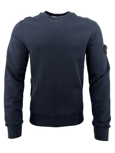Stone Island Badge Sweatshirt - Navy (515475414)