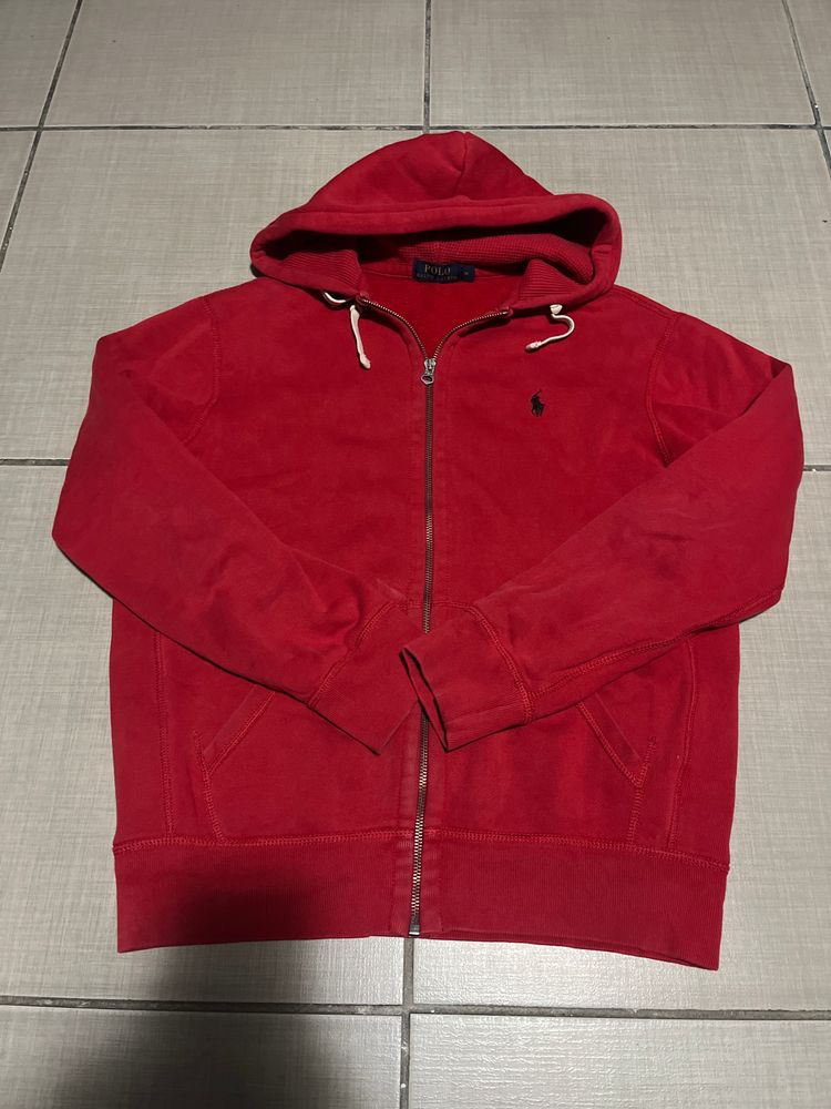 Ralph Lauren Red Zip-Up Hoodie