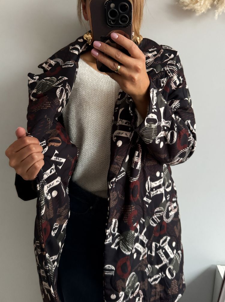 Other black patterned coat product image