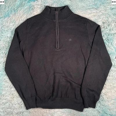 Black Calvin Klein Golf Knitted Jumper - Medium